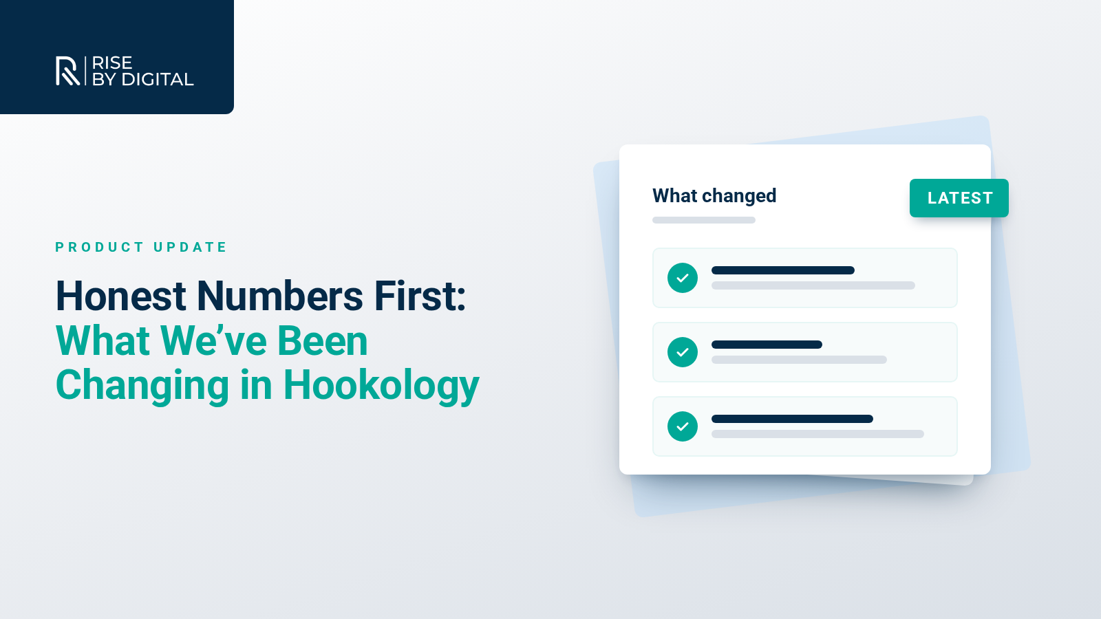 Honest Numbers First: What We've Been Changing in Hookology Rise By Digital cover: Honest Numbers First: What We've Been Changing in Hookology